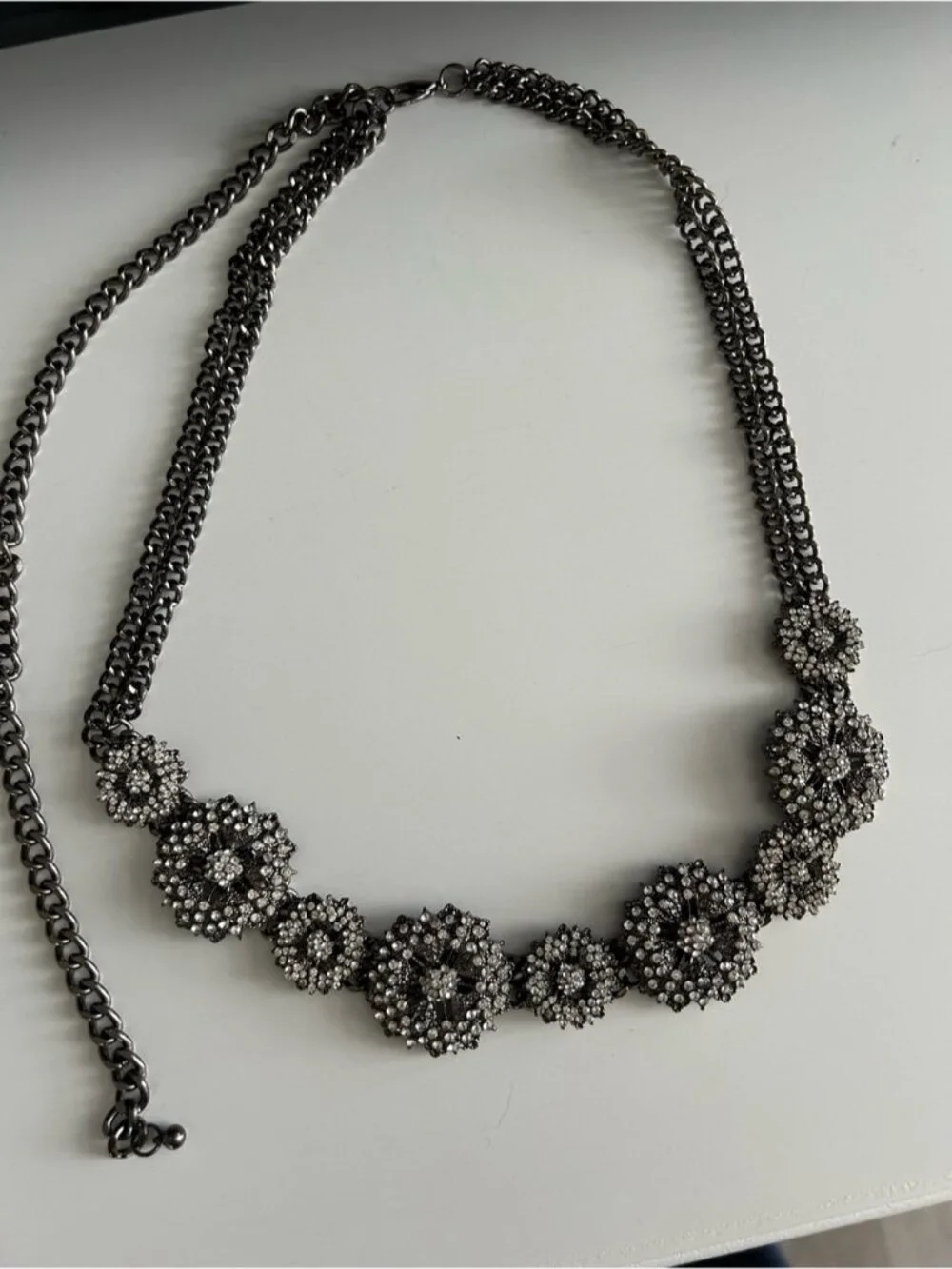 Vintage Floral Chain Belt